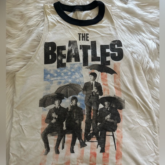 The Beatles American flag strap shirt - Picture 1 of 2